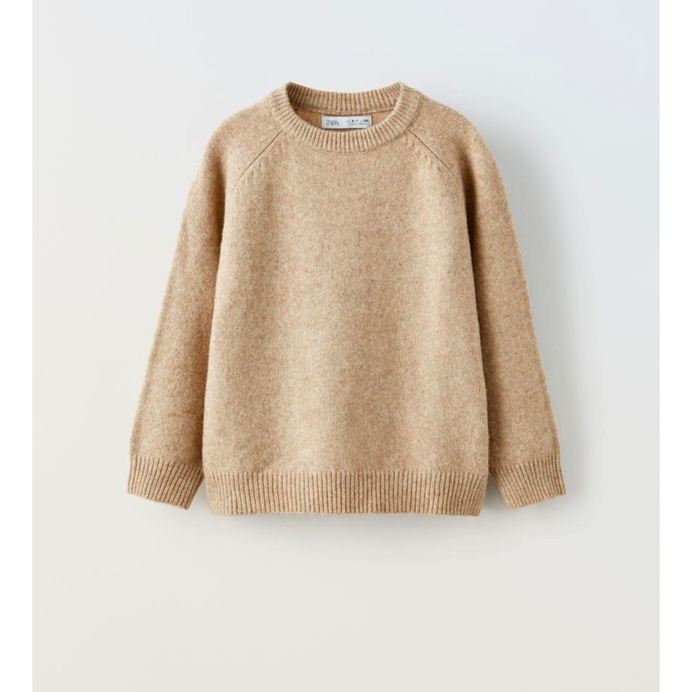 Zara Soft Touch Tan Knit Sweater